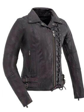 Women's Black Genuine Leather Fashion Biker Jacket Women Jacket Stylish Jacket
